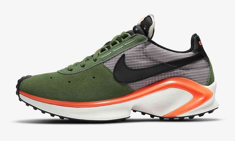 ナイキ D/MS/X ワッフル “フォレストグリーン/ブラック/オレンジ” (NIKE D/MS/X WAFFLE “Forest Green/Black/Orange”) [CQ0205-300]