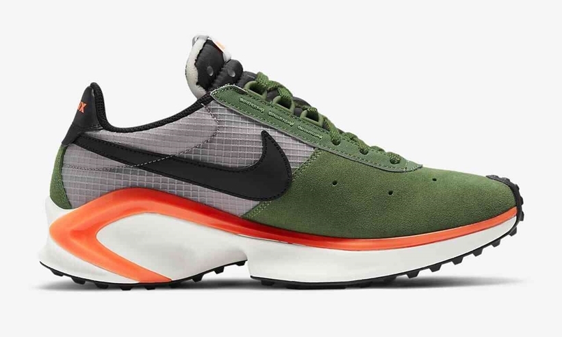 ナイキ D/MS/X ワッフル “フォレストグリーン/ブラック/オレンジ” (NIKE D/MS/X WAFFLE “Forest Green/Black/Orange”) [CQ0205-300]