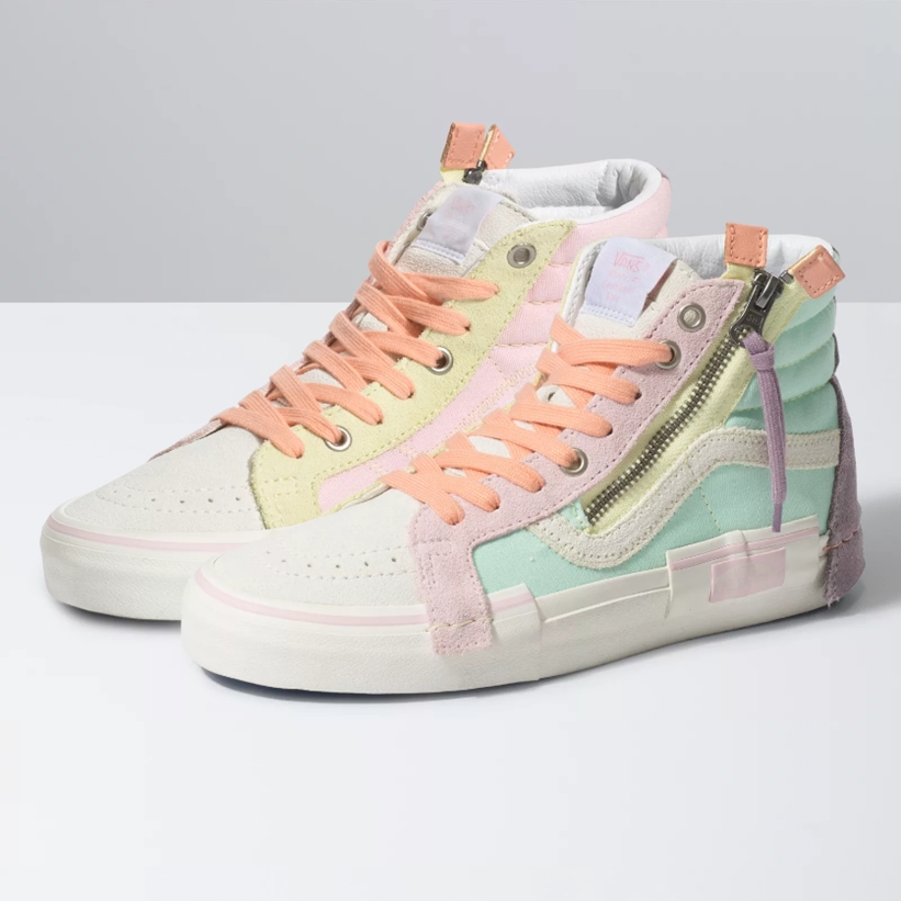 パステルカラーで表現した VANS “PASTEL” SK8-HI Cut & Paste (バンズ “パステル” スケートハイ カットアンドペースト)