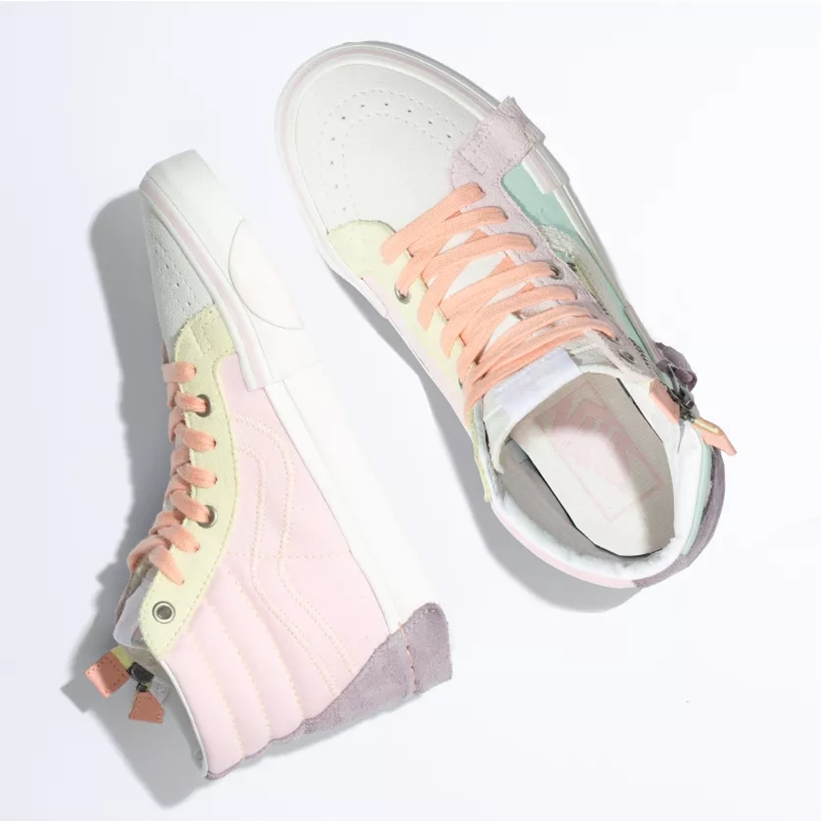 パステルカラーで表現した VANS “PASTEL” SK8-HI Cut & Paste (バンズ “パステル” スケートハイ カットアンドペースト)