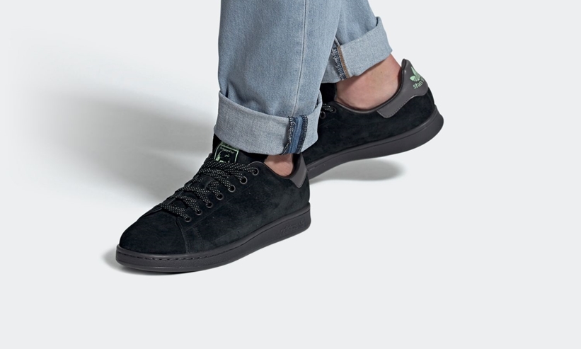 アディダス オリジナルス スタンスミス “コアブラック/グレーシックス/ブラッシュグリーン” (adidas Originals STAN SMITH “Core Black/Grey Six/Brush Green”) [FW2640]