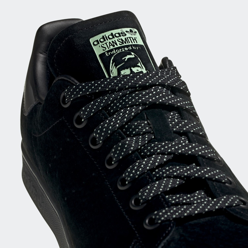 アディダス オリジナルス スタンスミス “コアブラック/グレーシックス/ブラッシュグリーン” (adidas Originals STAN SMITH “Core Black/Grey Six/Brush Green”) [FW2640]