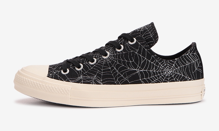 9/25発売！「蜘蛛の巣/スパイダーウェブ」柄をアッパー全体に描いた CONVERSE ALL STAR 100 SPIDERWEB OX/HI (コンバース オールスター スパイダーウェブ)