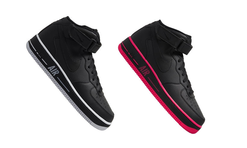 ナイキ エア フォース 1 ミッド “ブラック/グレー/ピンク" (NIKE AIR FORCE 1 MID "Black/Grey/Pink") [CJ1310-001,002]