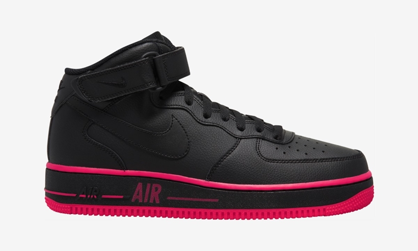 ナイキ エア フォース 1 ミッド “ブラック/グレー/ピンク” (NIKE AIR FORCE 1 MID “Black/Grey/Pink”) [CJ1310-001,002]