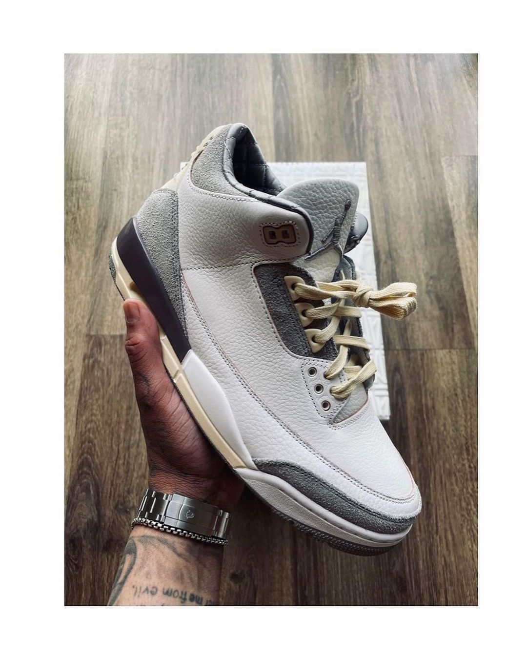 【国内 5/22 発売】A Ma Maniére × NIKE WMNS AIR JORDAN 3 RETRO SP “White/Medium Grey” (ア マ マニエール ナイキ ウィメンズ エア ジョーダン 3 レトロ ハイ “ホワイト/ミディアムグレー”) [DH3434-110]