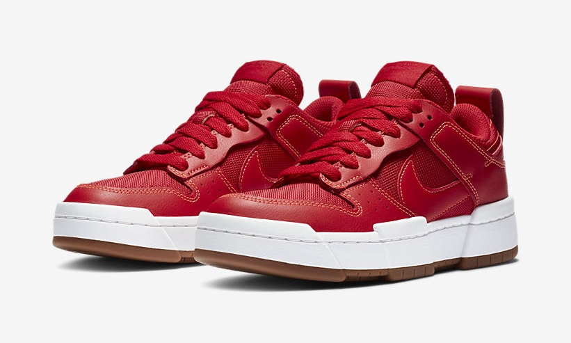 10/16発売！ナイキ ウィメンズ ダンク ロー ディスラプト “レッド/ガム” (NIKE WMNS “DUNK” LOW DISRUPT “Red/Gum”) [CK6654-600]