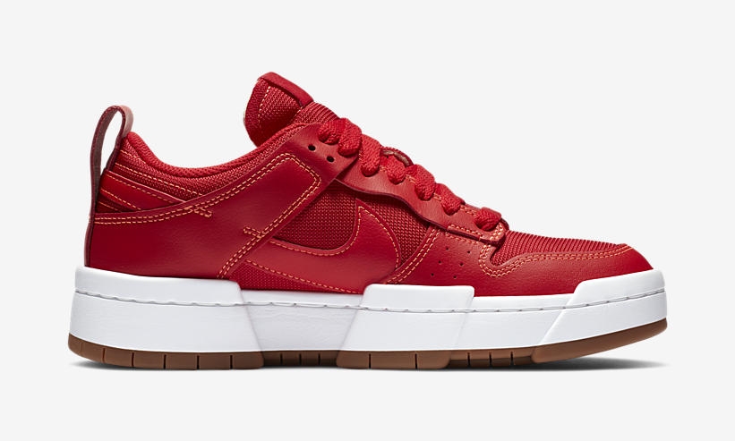 10/16発売！ナイキ ウィメンズ ダンク ロー ディスラプト “レッド/ガム” (NIKE WMNS “DUNK” LOW DISRUPT “Red/Gum”) [CK6654-600]