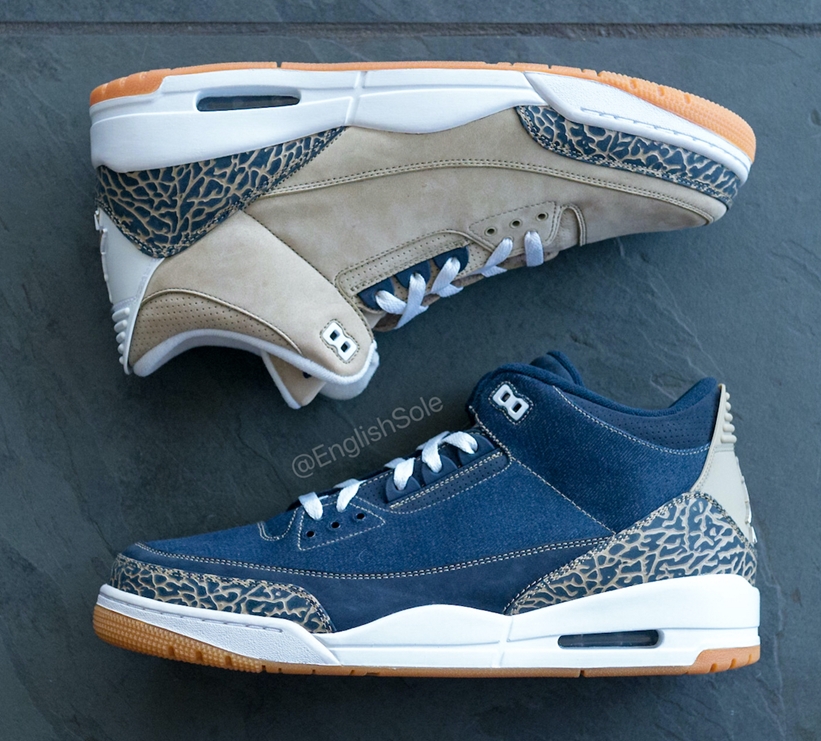 【サンプル】ナイキ エア ジョーダン 3 レトロ “デニム/カーキ” (NIKE AIR JORDAN 3 RETRO “Denim/Kahki”)