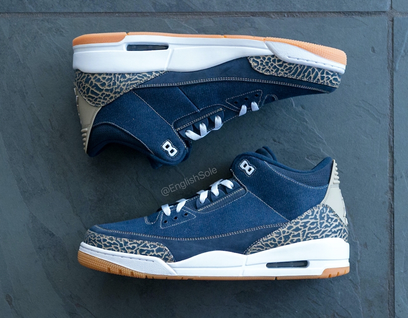 【サンプル】ナイキ エア ジョーダン 3 レトロ “デニム/カーキ” (NIKE AIR JORDAN 3 RETRO “Denim/Kahki”)