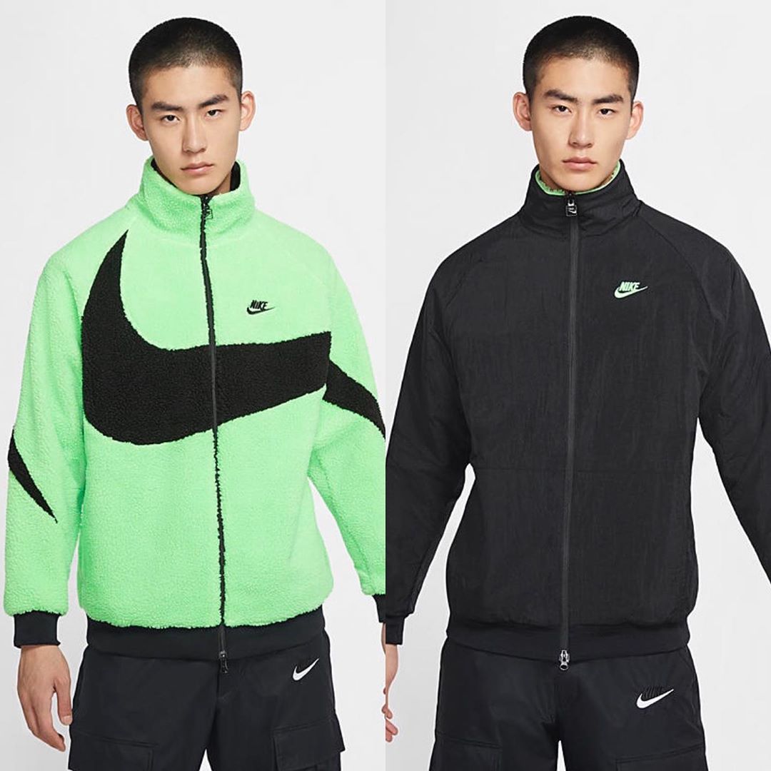 10月発売！2020年 ナイキ スポーツウェア リバーシブル スウッシュ フル ジップ ボア ジャケット (NIKE NSW REVERSIBLE SWOOSH FULL ZIP BOA JACKET) [BQ6546-017,114,350,570]