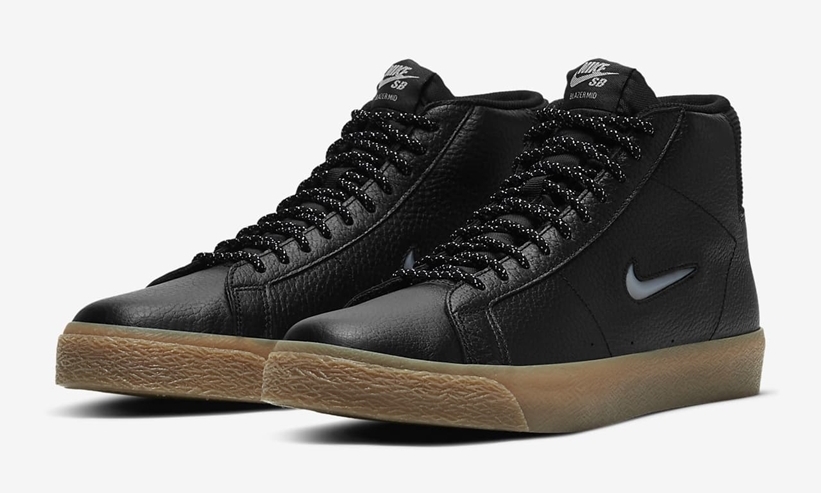 ナイキ SB ズーム ブレーザー ミッド プレミアム “ブラック/ガムライトブラウン” (NIKE SB ZOOM BLAZER MID PREMIUM “Black/Gum Light Brown”) [CU5283-001]