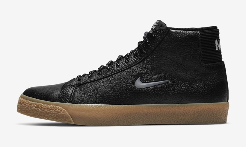 ナイキ SB ズーム ブレーザー ミッド プレミアム “ブラック/ガムライトブラウン” (NIKE SB ZOOM BLAZER MID PREMIUM “Black/Gum Light Brown”) [CU5283-001]