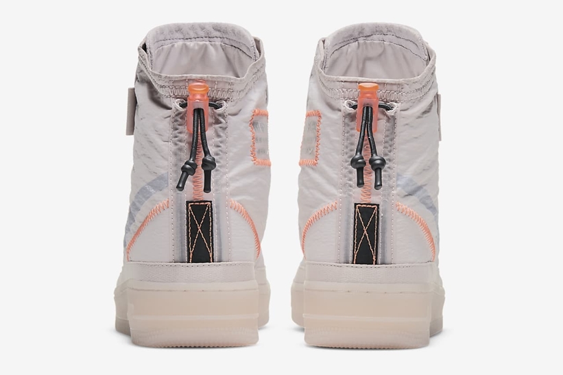 ナイキ ウィメンズ エア フォース 1 シェル “プラチナムバイオレット/カーゴカーキ” (NIKE WMNS AIR FORCE 1 SHELL “Platinum Violet/Cargo Khaki”) [BQ6096-003,301]