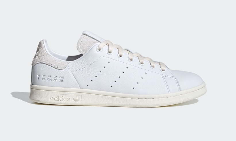 9/30 発売！サイズ表記が刻印された アディダス オリジナルス スタンスミス “ホワイト” (adidas Originals STAN SMITH “White”) [FY0040]