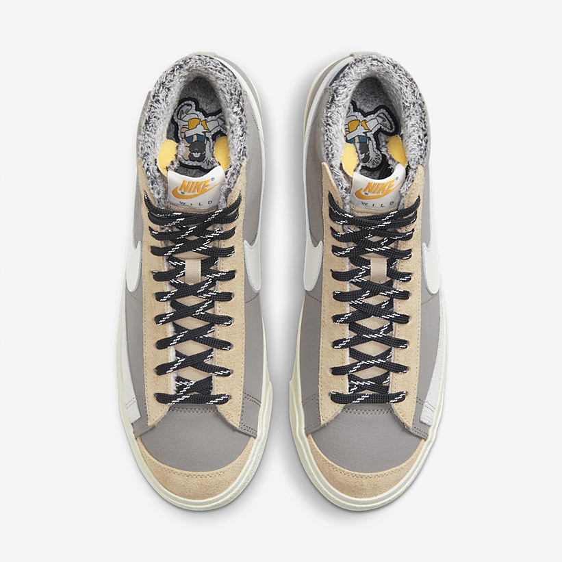 ナイキ ブレーザー ミッド 77 ビンテージ SE “カレッジグレー/ライトボーン” (NIKE BLAZER MID 77 VINTAGE SE “College Grey/Light Bone”) [DC5269-033]