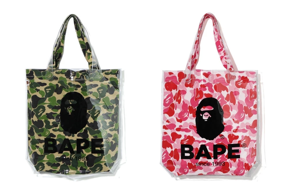 A BATHING APEからABC CAMOで仕上げたクリアトートバッグ「ABC CAMO CLEAR TOTE BAG」が10/3発売 (ア ベイシング エイプ)