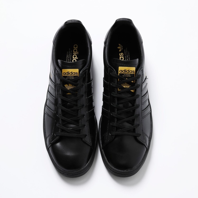 11月中旬発売！BEAUTY&YOUTH × adidas Originals 別注 CAMPUS “BLACK LEATHER” (ビューティアンドユース アディダス オリジナルス キャンパス “ブラックレザー”) [FZ3645]