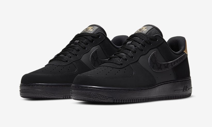 ナイキ エア フォース 1 ロー “ブラック/メタリックゴールド” (NIKE AIR FORCE 1 LOW “Black/Metallic Gold”) [DH2473-001]