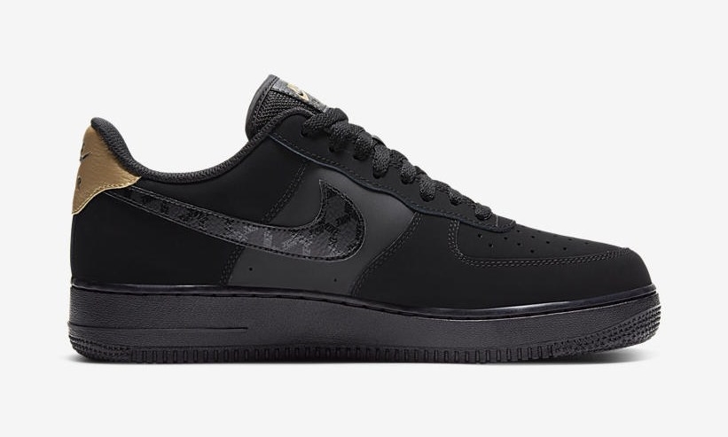 ナイキ エア フォース 1 ロー “ブラック/メタリックゴールド” (NIKE AIR FORCE 1 LOW “Black/Metallic Gold”) [DH2473-001]