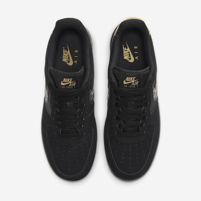 ナイキ エア フォース 1 ロー “ブラック/メタリックゴールド” (NIKE AIR FORCE 1 LOW “Black/Metallic Gold”) [DH2473-001]