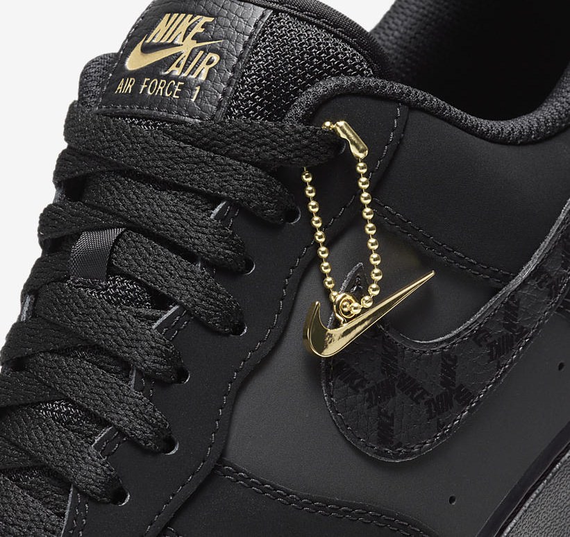 ナイキ エア フォース 1 ロー “ブラック/メタリックゴールド” (NIKE AIR FORCE 1 LOW “Black/Metallic Gold”) [DH2473-001]