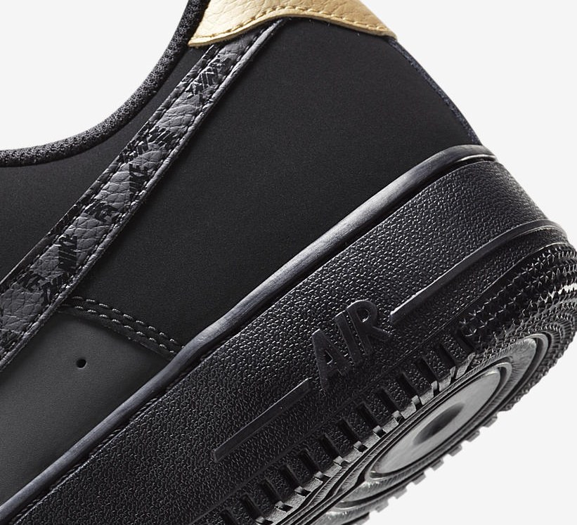 ナイキ エア フォース 1 ロー “ブラック/メタリックゴールド” (NIKE AIR FORCE 1 LOW “Black/Metallic Gold”) [DH2473-001]