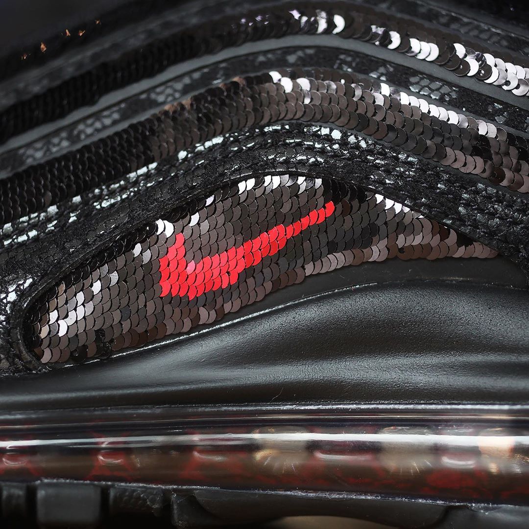 ナイキ ウィメンズ エア マックス 97 “ブラック/レッド/スパンコール” (NIKE WMNS AIR MAX 97 “Black/Red/Sequin”) [DC1709-060]