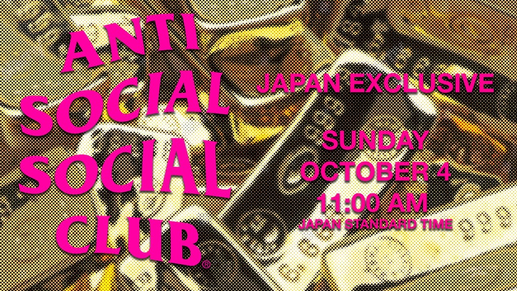 【JAPAN EXCLUSIVE】Anti Social Social Club 日本限定リリースが10/4 11:00～発売 (アンチ ソーシャル ソーシャル クラブ)