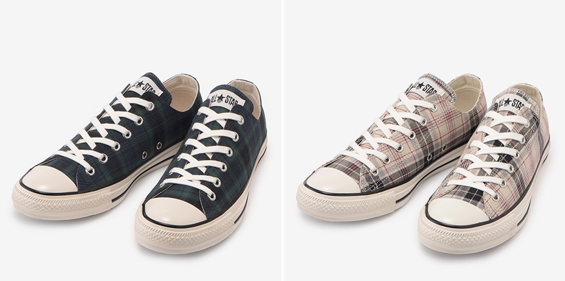 10/13発売！クラシカルなタータンチェックをアッパーに採用した CONVERSE ALL STAR US CHECK OX (コンバース オールスター US チェック OX)