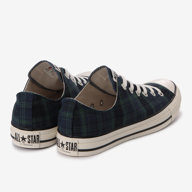 10/13発売！クラシカルなタータンチェックをアッパーに採用した CONVERSE ALL STAR US CHECK OX (コンバース オールスター US チェック OX)