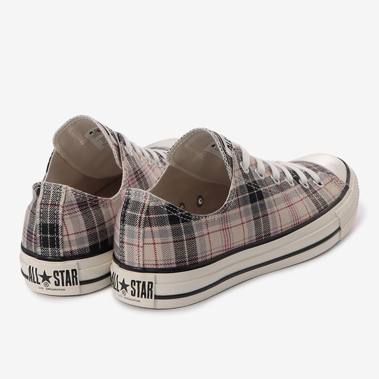 10/13発売！クラシカルなタータンチェックをアッパーに採用した CONVERSE ALL STAR US CHECK OX (コンバース オールスター US チェック OX)