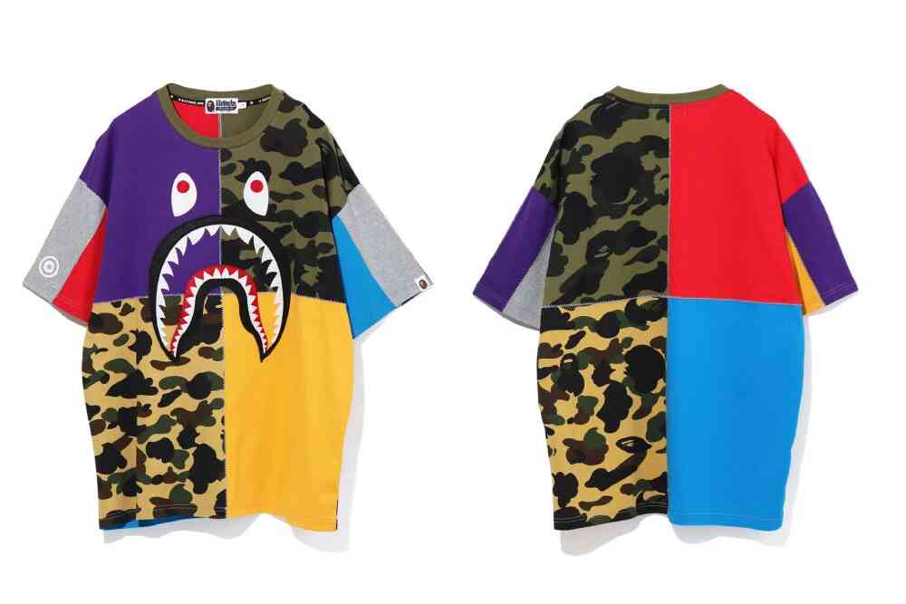 A BATHING APEから1ST CAMOを大胆なカラーブロッキングでクレイジーパターンに仕上げた「BAPE 1ST CAMO CRAZY ITEMS」が10/10発売 (ア ベイシング エイプ)