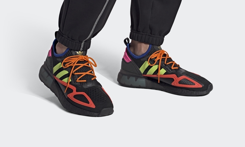 10/14発売！adidas Originals ZX 2K BOOST “Core Black/Solar Slime/Semi Solar Red” (アディダス ゼットエックス 2K ブースト “コアブラック/ソーラースライム/セミソーラーレッド”) [FY4005]