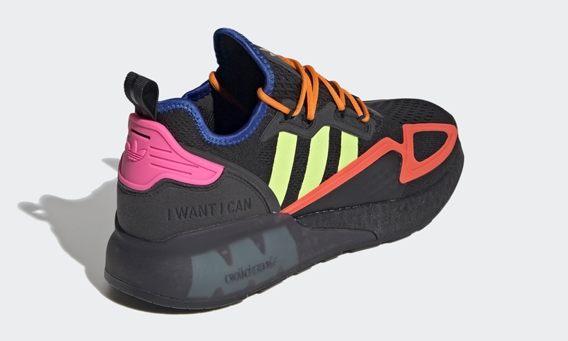 10/14発売！adidas Originals ZX 2K BOOST “Core Black/Solar Slime/Semi Solar Red” (アディダス ゼットエックス 2K ブースト “コアブラック/ソーラースライム/セミソーラーレッド”) [FY4005]