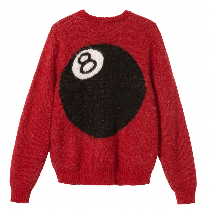 STUSSY 2020 FALL “8 BALL HEAVY BRUSHED MOHAIR SWEATER ...