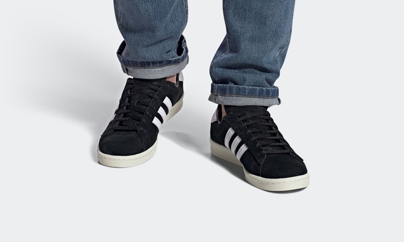 10/7発売！adidas Originals CAMPUS 80s “Core Black/White” (アディダス オリジナルス キャンパス 80s “コアブラック/ホワイト”) [FW5046]