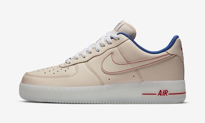 ナイキ エア フォース 1 ロー “ベージュ/ブルー/レッド” (NIKE AIR FORCE 1 LOW “Beige/Blue/Red”) [DH0928-800]