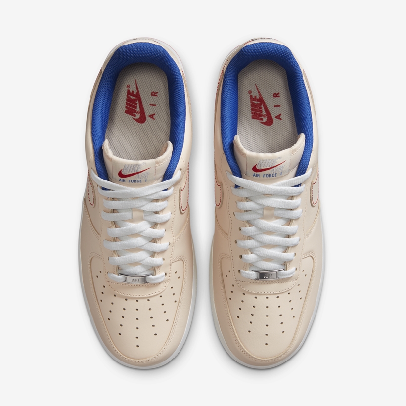 ナイキ エア フォース 1 ロー “ベージュ/ブルー/レッド” (NIKE AIR FORCE 1 LOW “Beige/Blue/Red”) [DH0928-800]