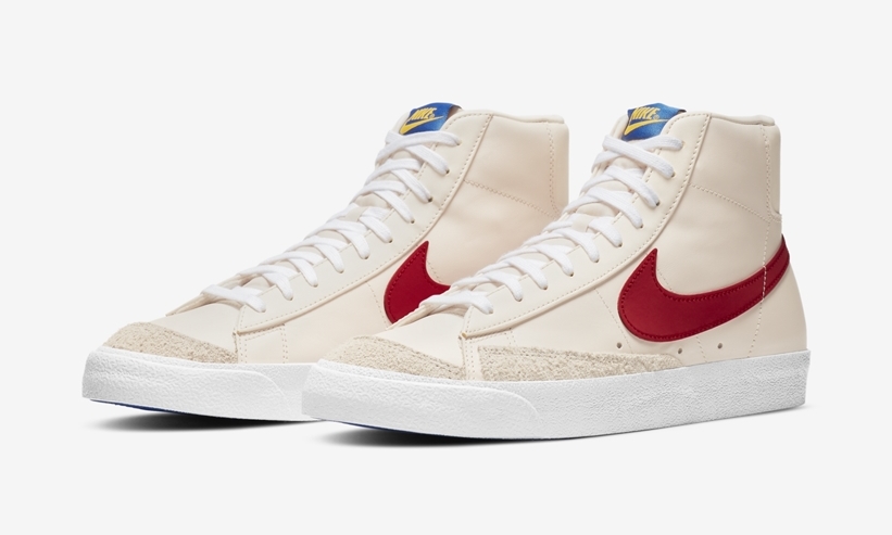 ナイキ ブレーザー ミッド “ベージュ/ブルー/レッド” (NIKE BLAZER MID “Beige/Blue/Red”) [DH0929-800]