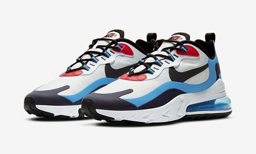 10/16 発売！ナイキ エア マックス 270 リアクト RS "ホワイト/フォトブルー/ユニバーシティレッド" (NIKE AIR MAX 270 REACT RS "White/Photo Blue/University Red") [DA2400-100]