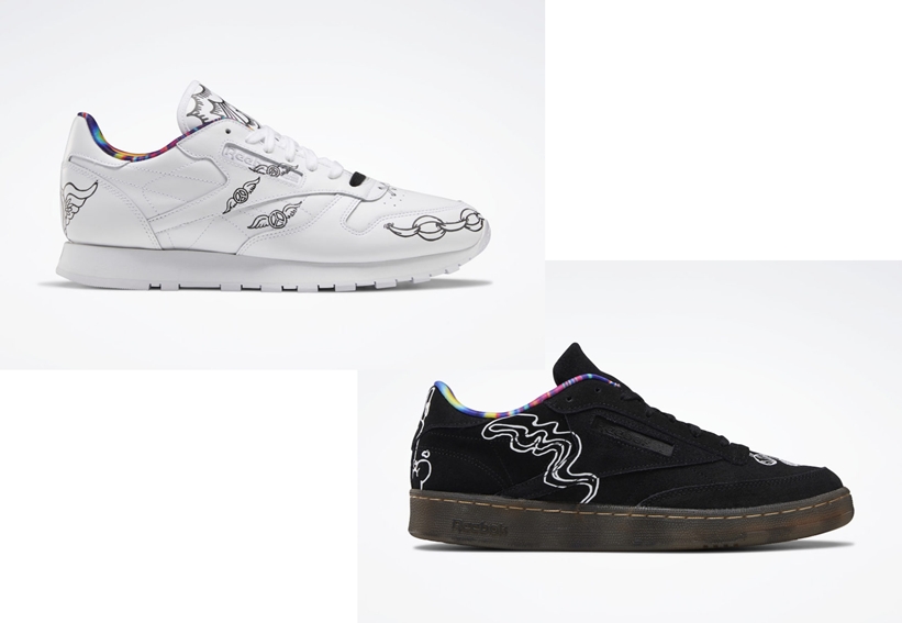 海外 10/15発売！リーボック “ピースデー” クラシックレザー/クラブ C 85 "ホワイト/ブラック" (REEBOK “Peace Day” CLASSIC LEATHER/CLUB C 85 "White/Black") [FX3339,Q46200]