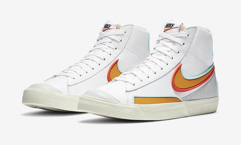 ナイキ ブレーザー ミッド 77 インフィニット/インフィナイト "ホワイト/キンカン” (NIKE BLAZER MID 77 INFINITE “White/Kumquat”) [DA7233-100]