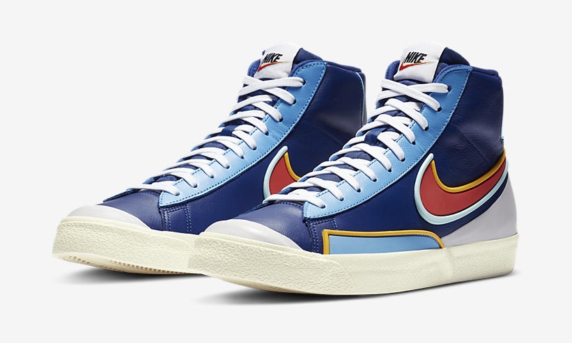 ナイキ ブレーザー ミッド 77 インフィニット/インフィナイト “ディープロイヤルブルー/チリレッド” (NIKE BLAZER MID 77 INFINITE “Deep Royal Blue/Chile Red”) [DA7233-400]