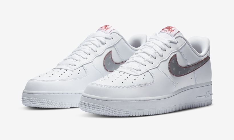 国内 11/16 発売！ナイキ エア フォース 1 ロー 3M スウッシュ “ホワイト/レッド” (NIKE AIR FORCE 1 LOW 3M Swoosh “White/Red”) [CT2296-100]