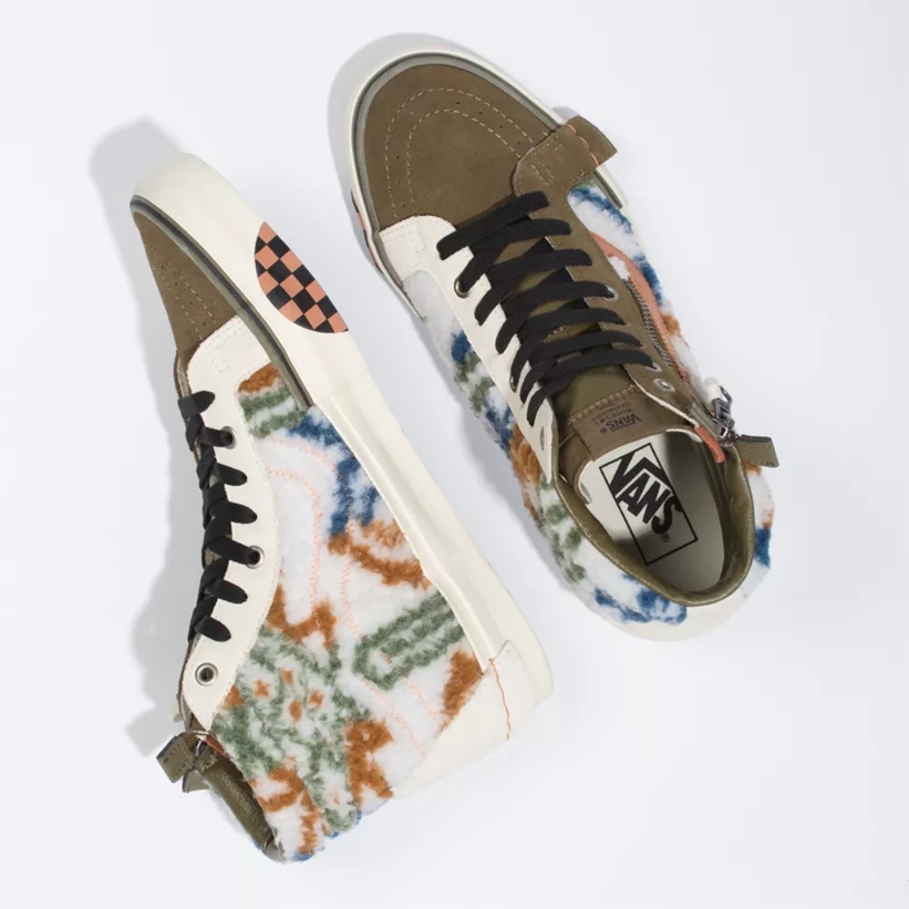 VANS “Cut & Paste Pack” SK8-HI REISSUE MIXED TEXTILE “MILITARY OLIVE” (ビリーズ バンズ “カットアンドペースト パック” スケートハイ リイシュ ミックスド テキスタイル “ミリタリーオリーブ”)