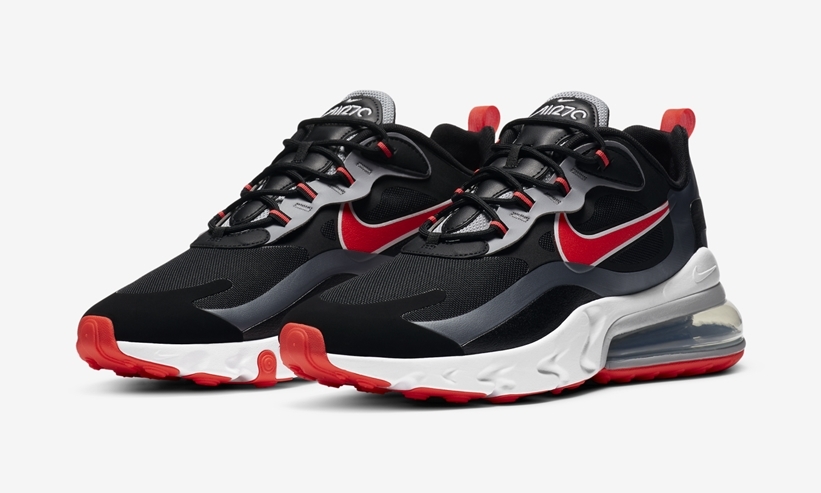 ナイキ エア マックス 270 リアクト “ブラック/シルバー/レッド” (NIKE AIR MAX 270 REACT “Black/Silver/Red”) [CT1646-001]