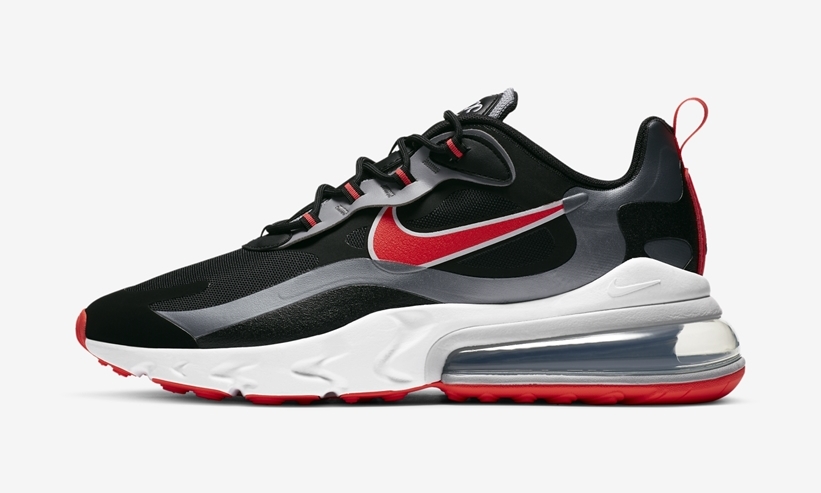 ナイキ エア マックス 270 リアクト “ブラック/シルバー/レッド” (NIKE AIR MAX 270 REACT “Black/Silver/Red”) [CT1646-001]