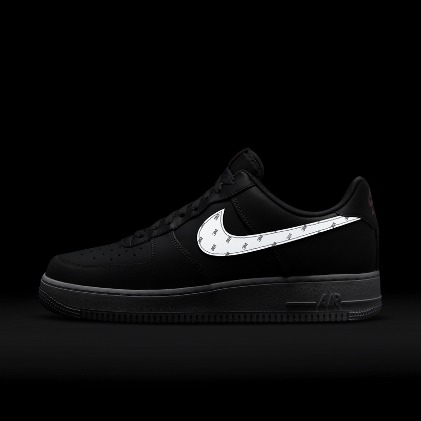 ナイキ エア フォース 1 ロー 3M スウッシュ “ブラック/レッド” (NIKE AIR FORCE 1 LOW 3M Swoosh “Black/Red”) [CT2296-003]