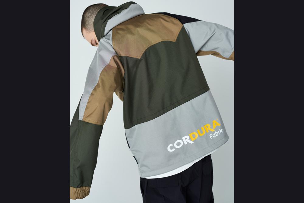 A BATHING APEからCORDURAファブリックを使用したスノージャケット「COLOR BLOCK CORDURA SNOWBOARD JACKET」が10/24から発売 (ア ベイシング エイプ)